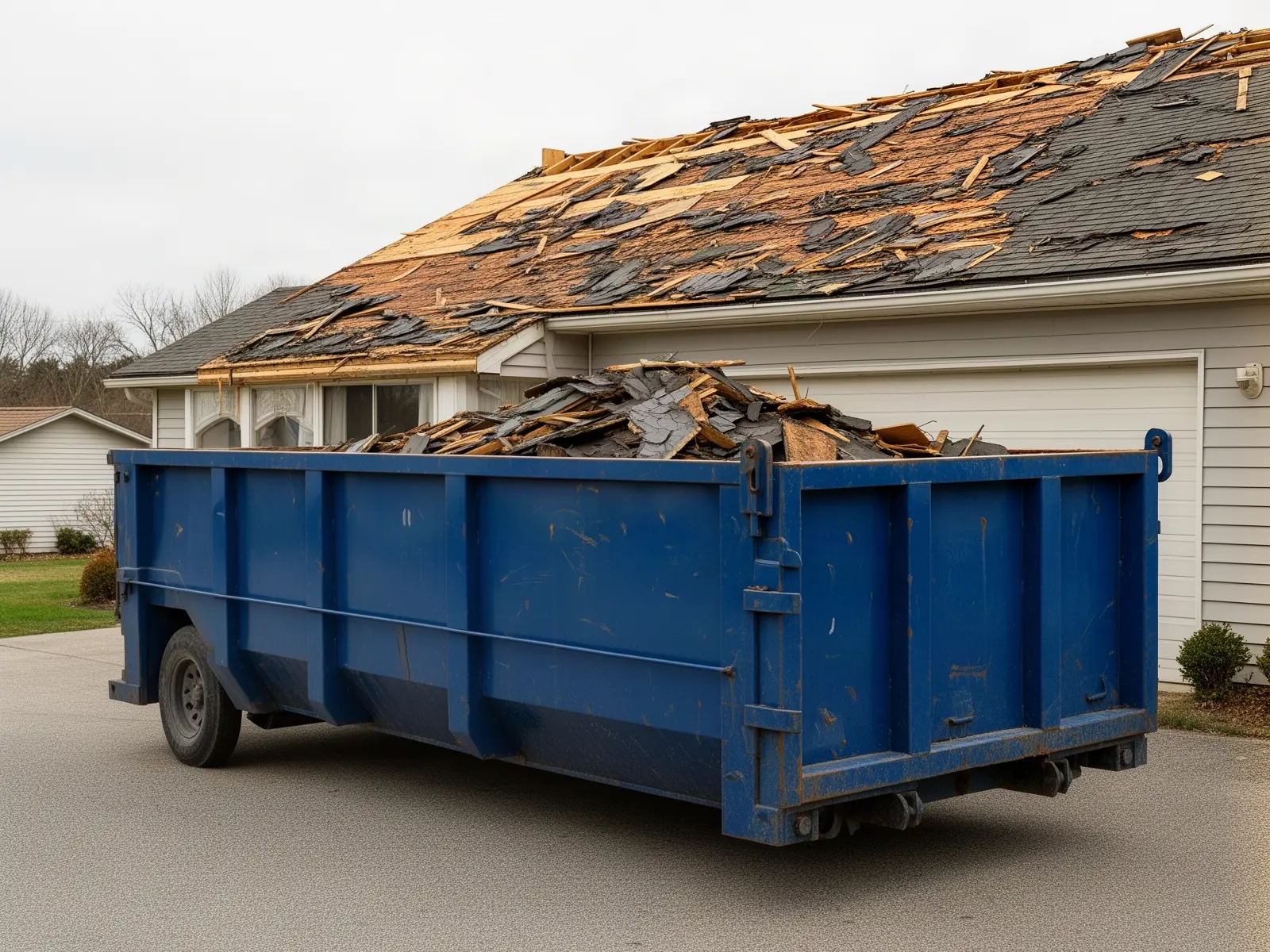 Roll-off dumpster from Richards & Sons Dumpster Express in Dallas, TX